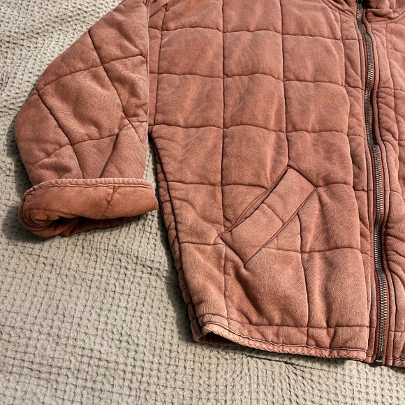 $198 FREE PEOPLE Dolman Quilted Knit Jacket Size Small - Picture 2 of 5